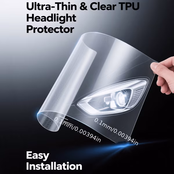 TPU Car Headlight Protective Film for BMW 7 Series F01 F02 2009-2015